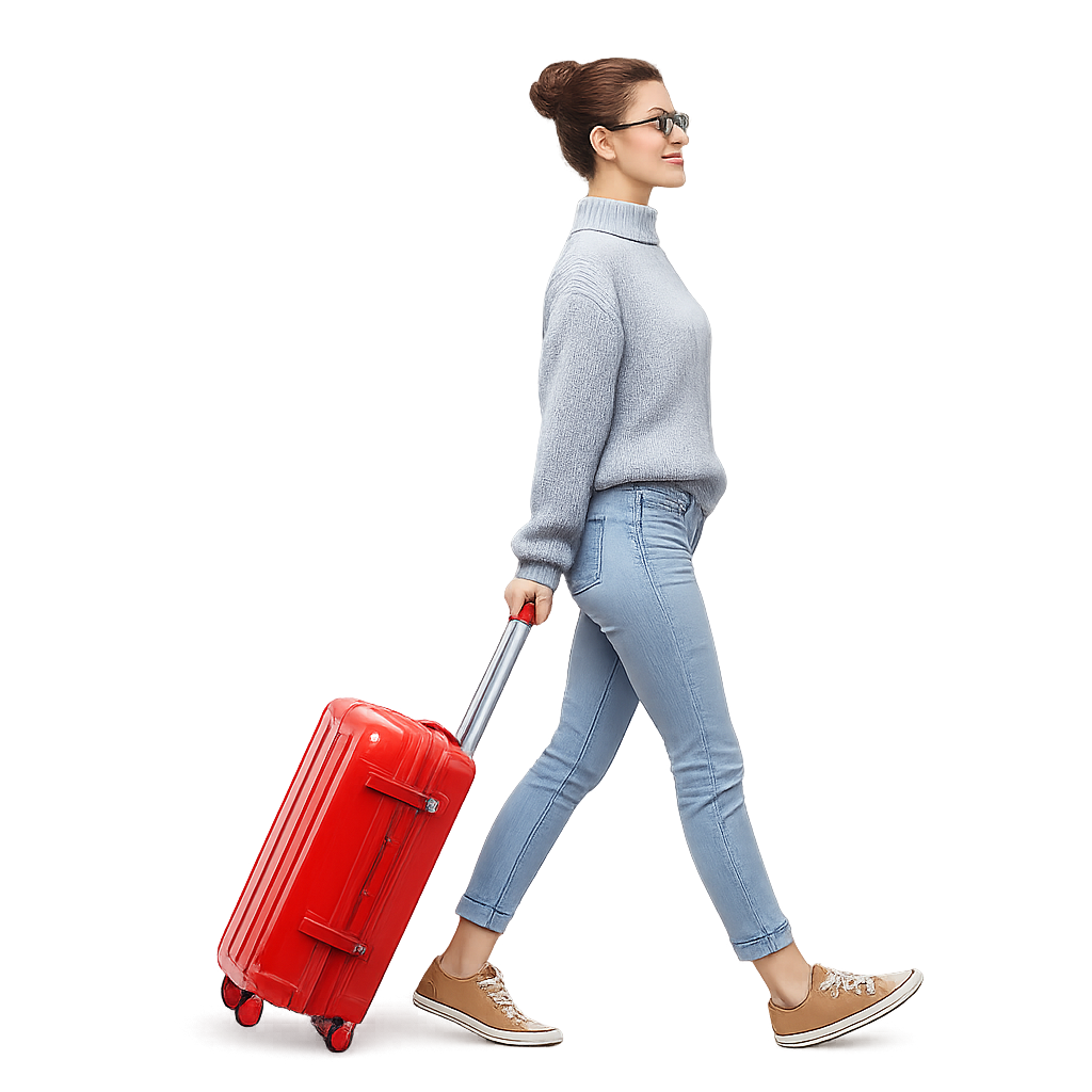 Traveler using a laptop to get a travel insurance quote online